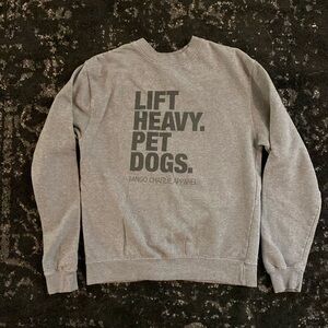 Lift Heavy Pet Dogs Crew - S
